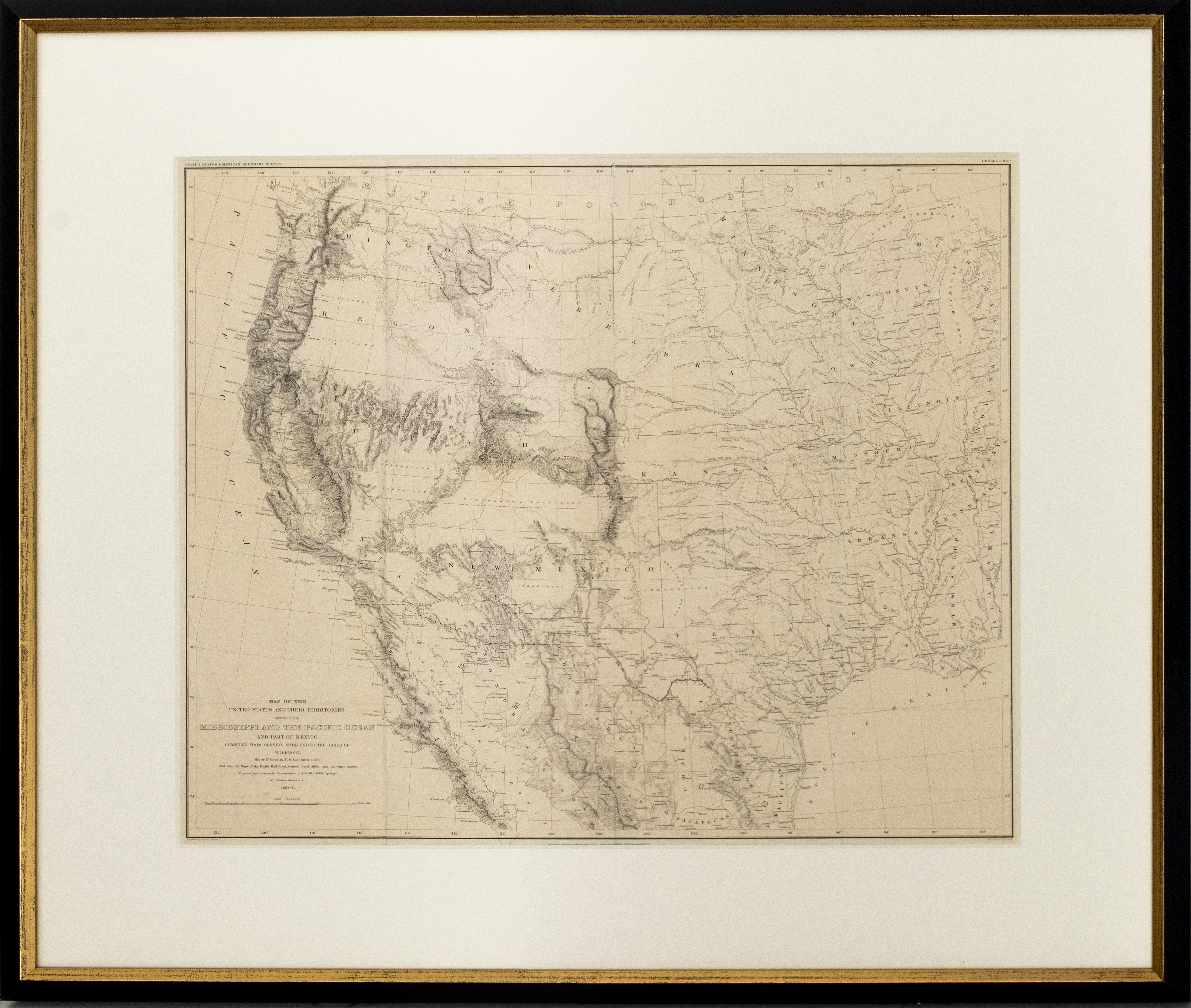 SIEBERT MAP OF THE UNITED STATES
