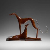 Sier Kunst. Pair of Hounds. c.