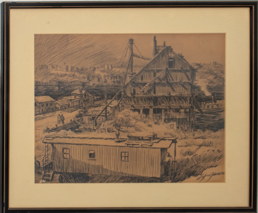 SIGFRIED JOHNSON INK ON PAPER, CA