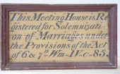 SIGN 19TH CENTURY PAINTED WOOD
