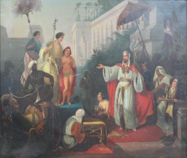 Signed 1864 O/C ''King Solomon