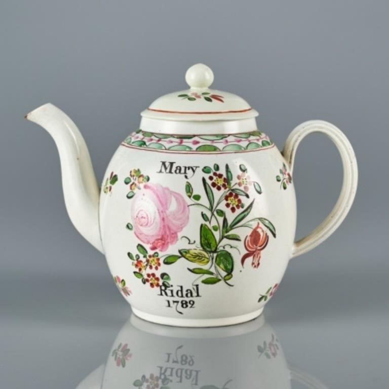 SIGNED 18TH C. STAFFORDSHIRE