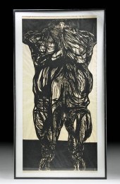 SIGNED 1960S LEONARD BASKIN WO