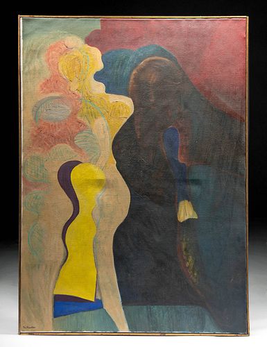 SIGNED 1960S MORRIS KANTOR PAINTING