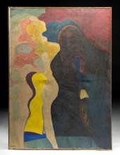 SIGNED 1960S MORRIS KANTOR PAI