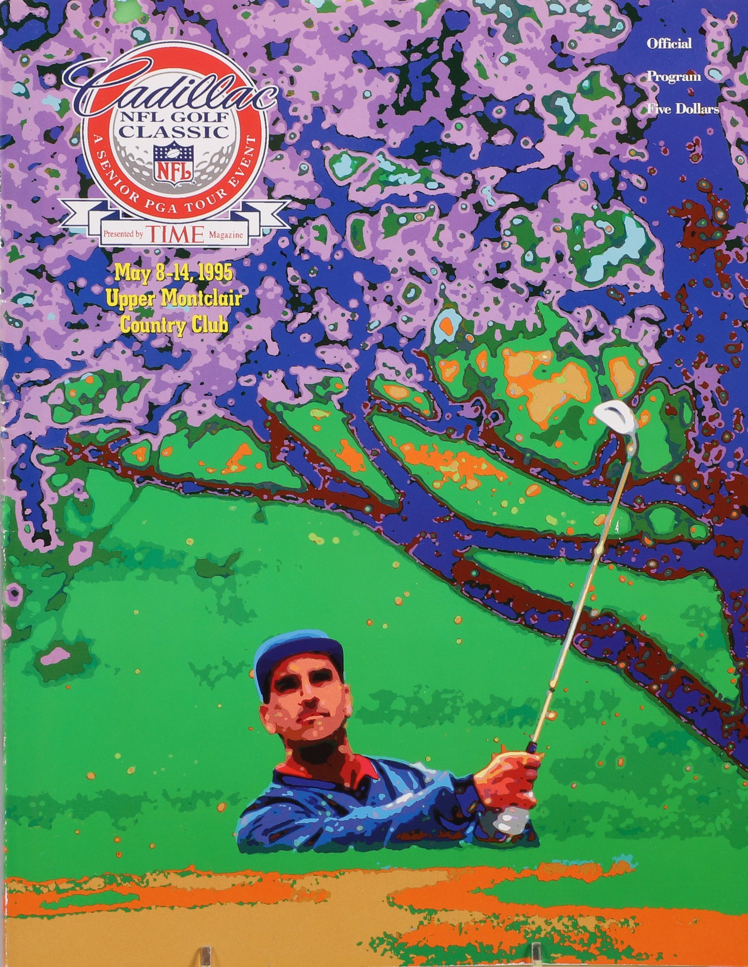 Signed 1995 golf program,