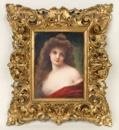 SIGNED 19TH C. HAND PAINTED KP
