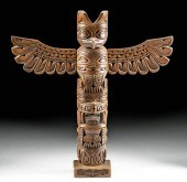 SIGNED 20TH C. ALASKAN WOOD TO