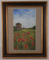 SIGNED, 20TH C. LANDSCAPE WITH