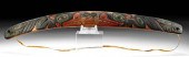 SIGNED 20TH C. TLINGIT WOOD BO