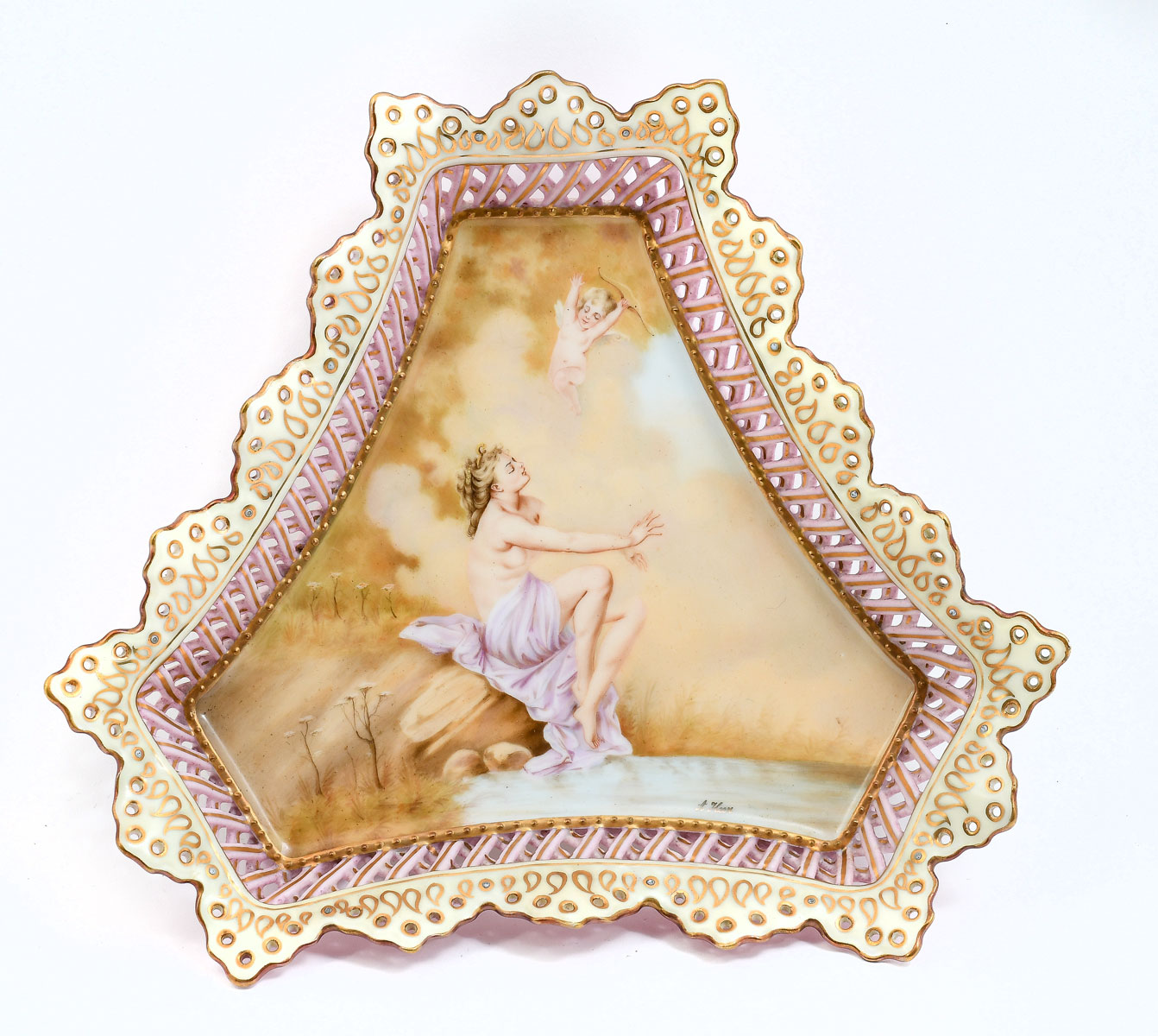 SIGNED A. HEER VIENNA PORCELAIN