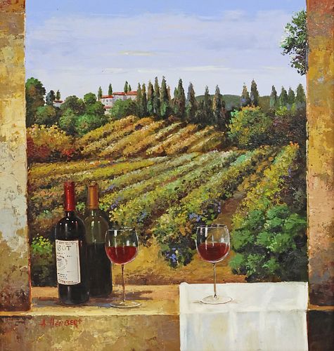 SIGNED A. HERBERT PAINTING,