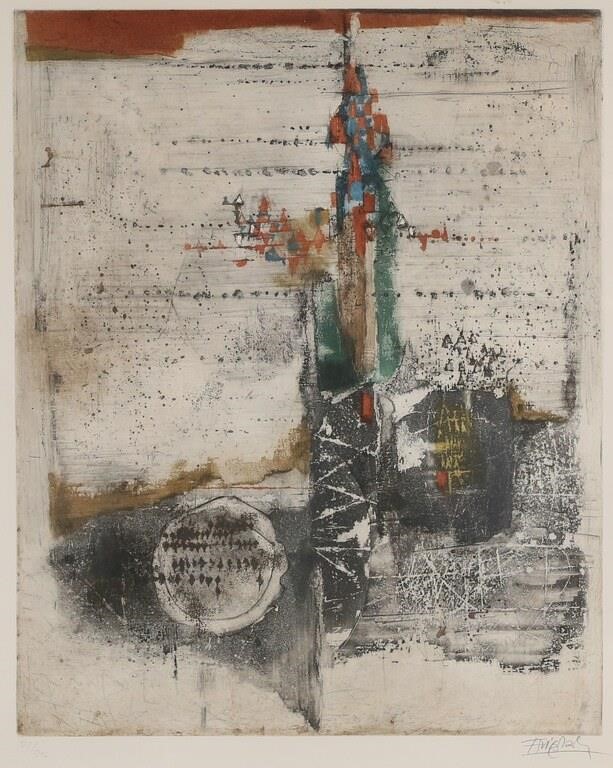 SIGNED ABSTRACT MODERN