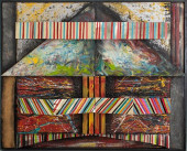 SIGNED ABSTRACT MODERN MIXED M