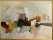 SIGNED ABSTRACT "PAYSAGE" OIL