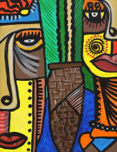 SIGNED ACRYLIC ON CANVAS PAINT