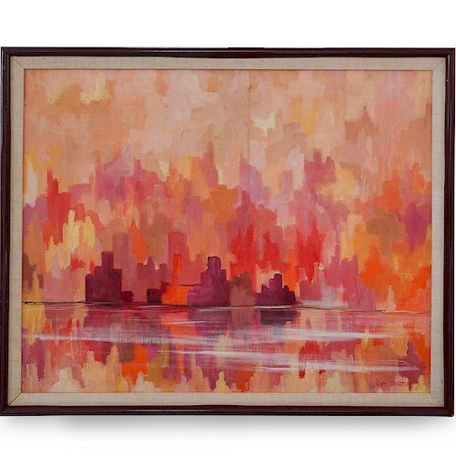 SIGNED ACRYLIC ON CANVAS