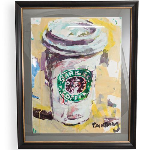 SIGNED ACRYLIC ON