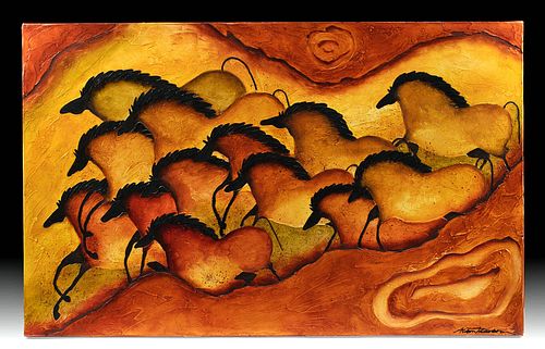 SIGNED ALISON DEARBORN PAINTING -