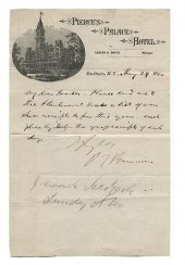 SIGNED AND DATED NOTE FROM P.T