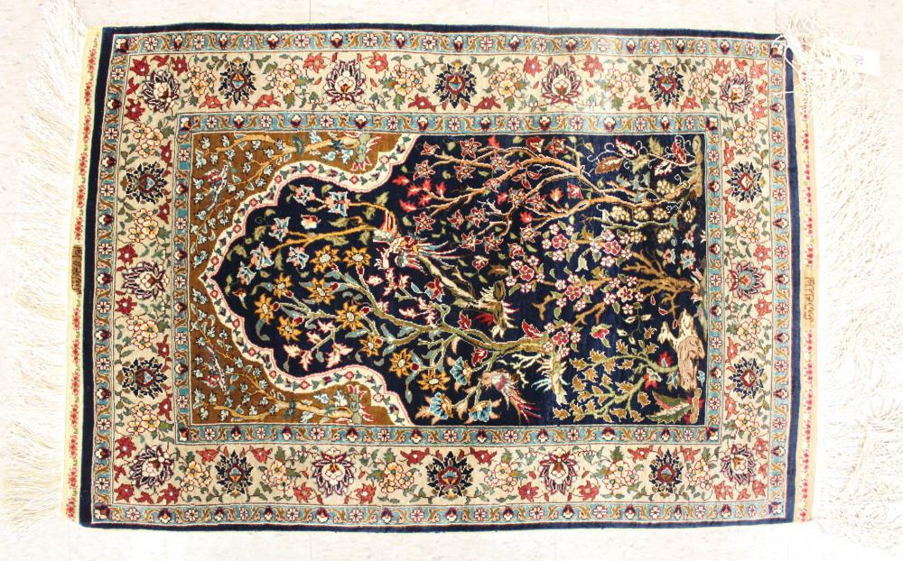 SIGNED AND HAND KNOTTED ORIENTAL