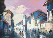 SIGNED ANDRADE OIL ON CANVAS P