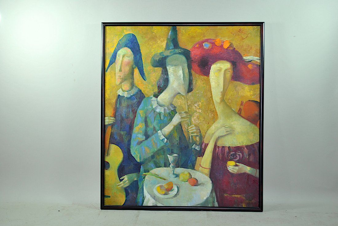 SIGNED ANDREI BLUDOV OIL ON