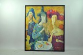 SIGNED ANDREI BLUDOV OIL ON CA