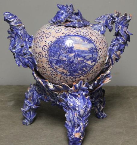Signed Ann Agee Teapot on