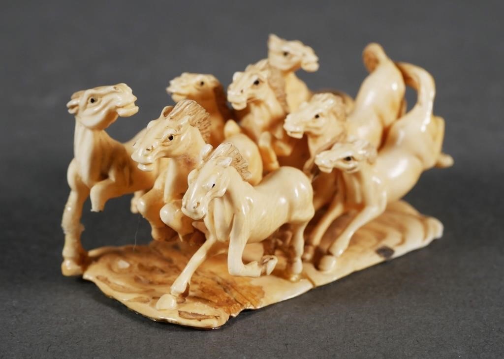 SIGNED ANTIQUE CARVED IVORY