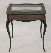 SIGNED ANTIQUE FRENCH EBONIZED