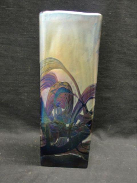 Signed Art Glass Vase. From a 211