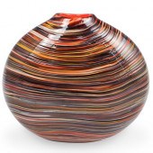 SIGNED ART GLASS VASEDESCRIPTI