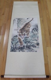 SIGNED ASIAN SCROLL PAINTING O