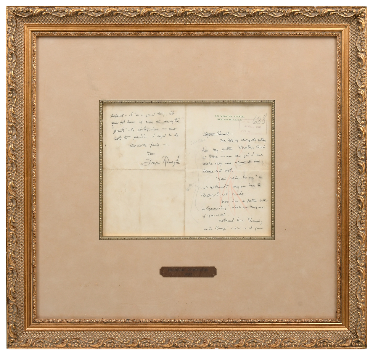 SIGNED AUTHENTIC FREDERICK