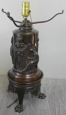 Signed Barbedienne Bronze Oil