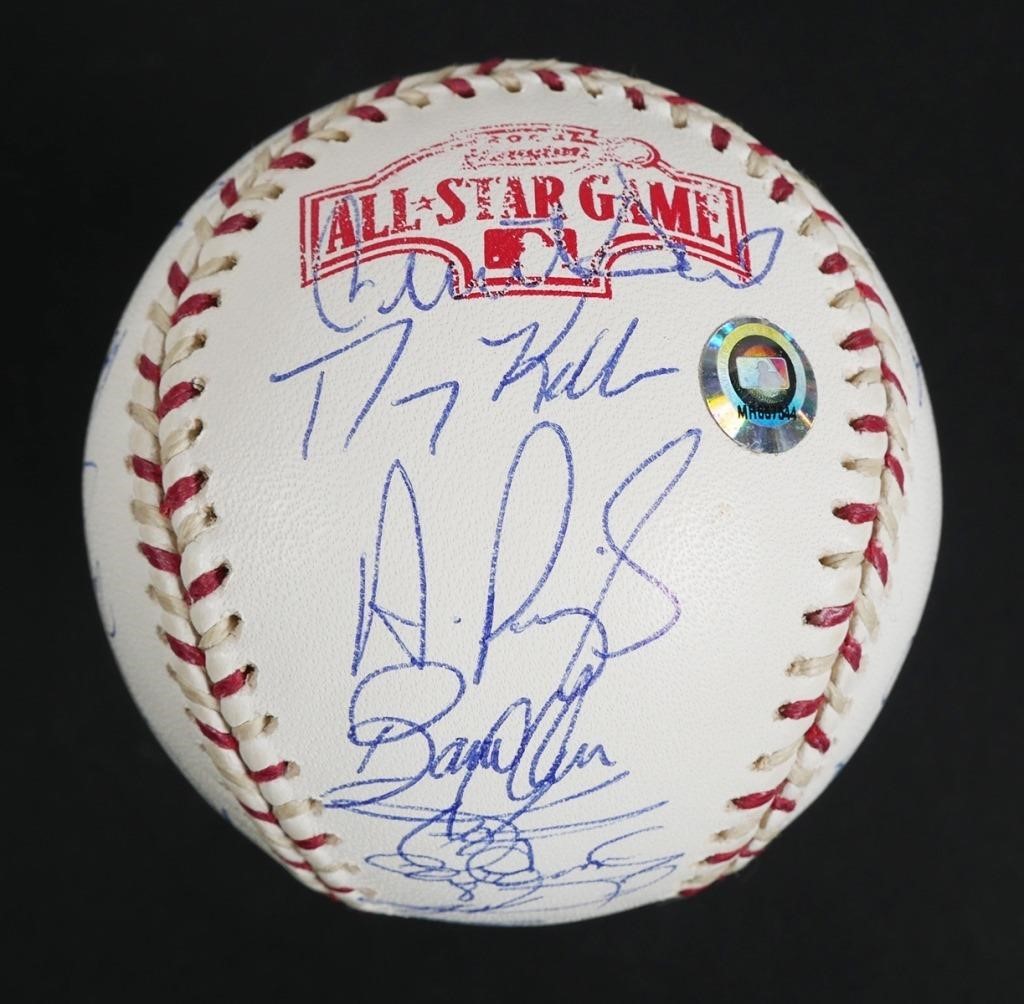SIGNED BASEBALL HOF MANTLE WILLIAMS