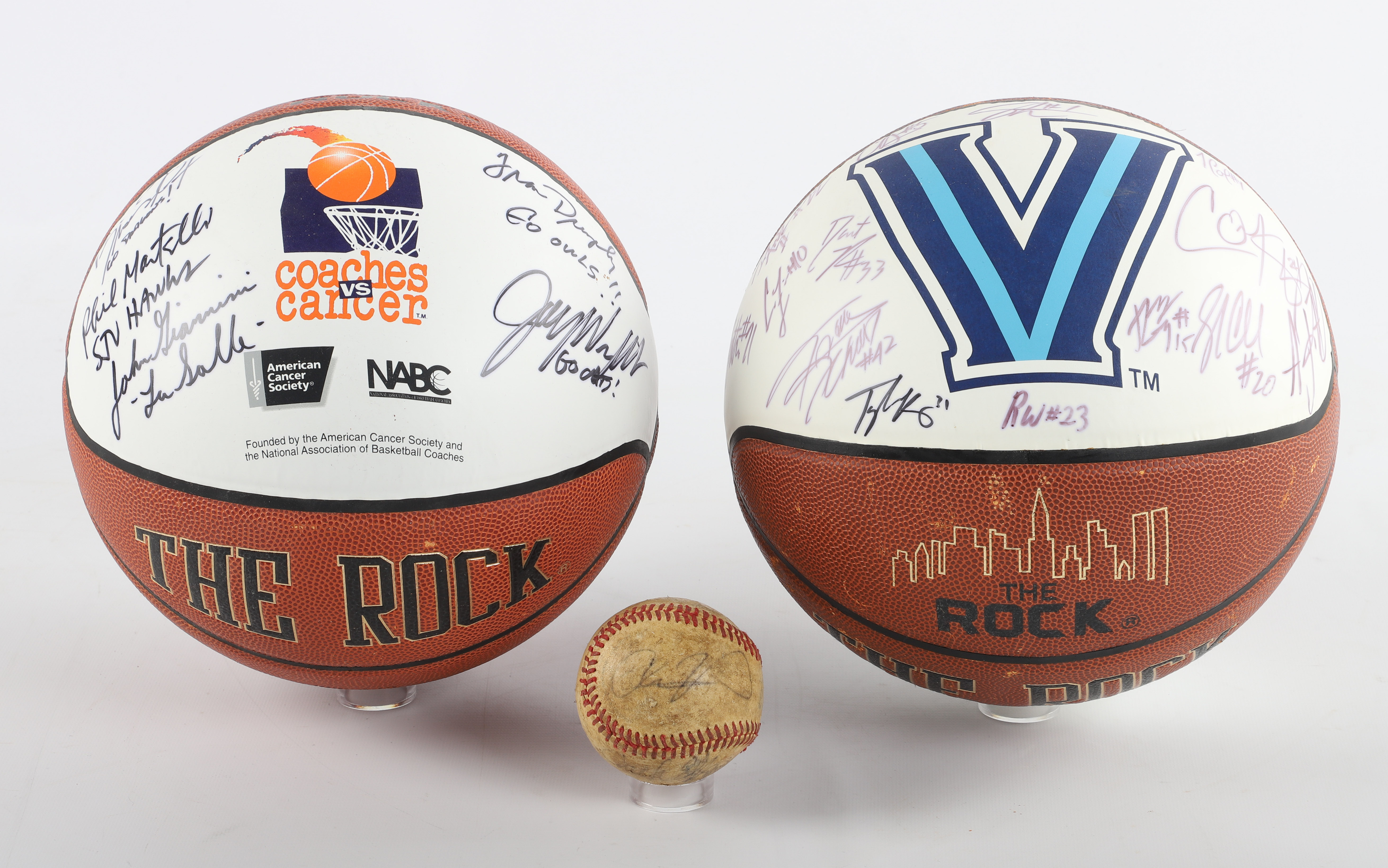 Signed Basketballs and baseball