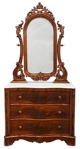 SIGNED BELTER ROCOCO REVIVAL CARVED