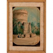 SIGNED B.G. WATERCOLOR ON PAPE