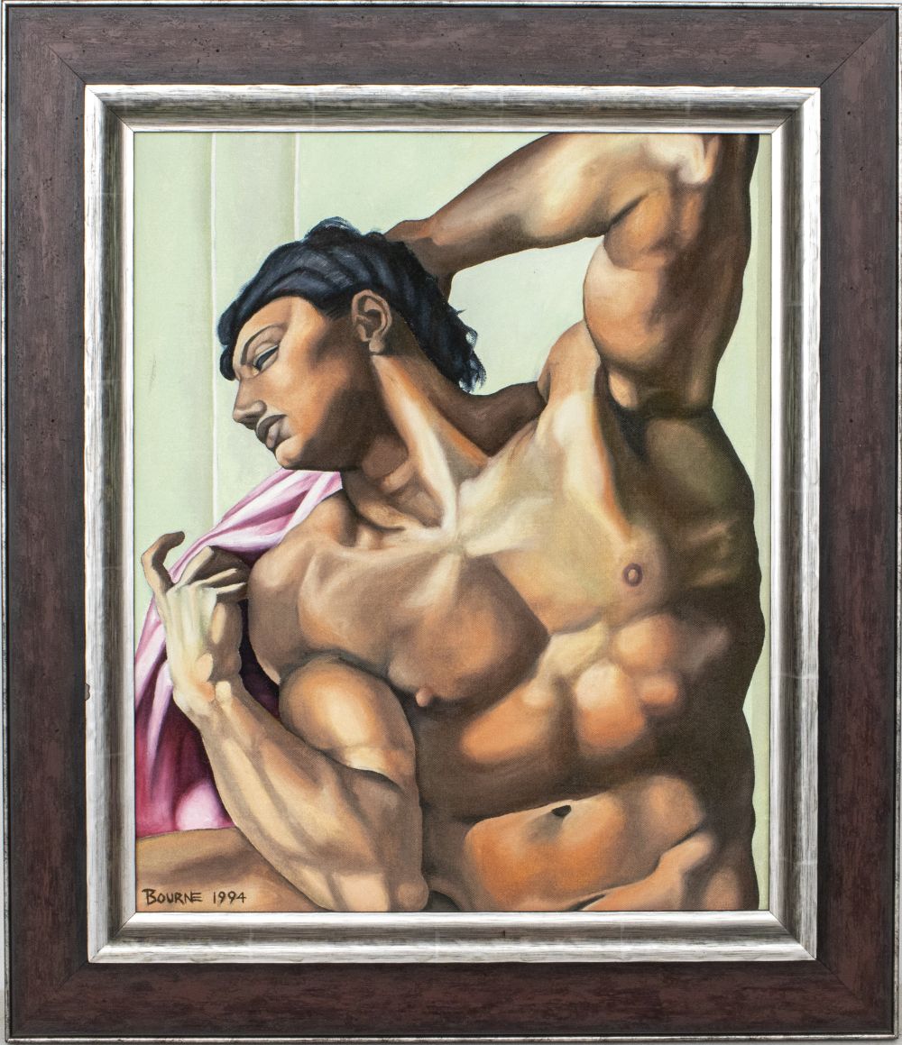SIGNED BOURNE "PORTRAIT OF A MAN"