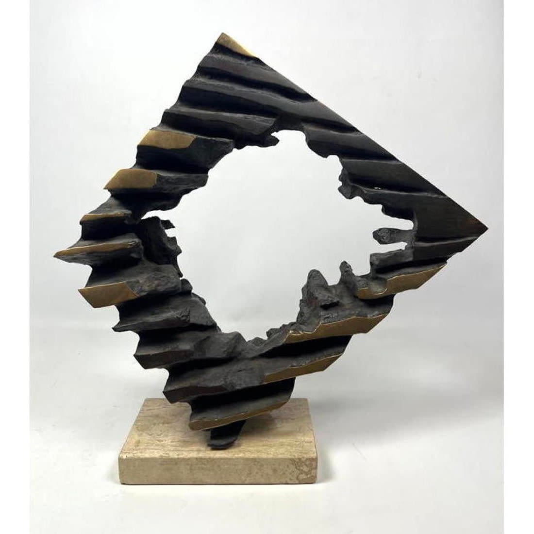 Signed Bronze Brutalist Modernist