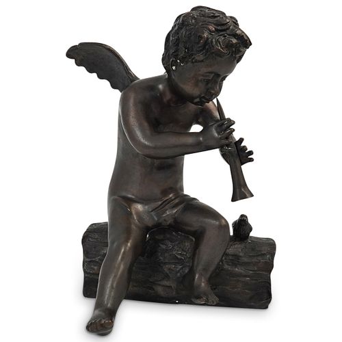 SIGNED BRONZE CHERUB