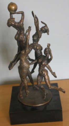 Signed Bronze Sculpture of Nude
