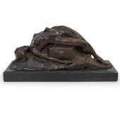 SIGNED BRONZE SCULPTURE OF REC