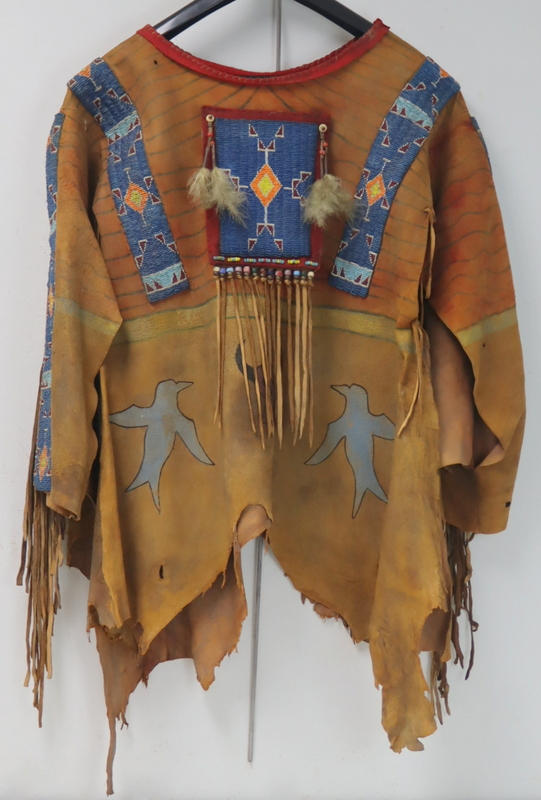 SIGNED CHARLES FAST HORSE BEADED