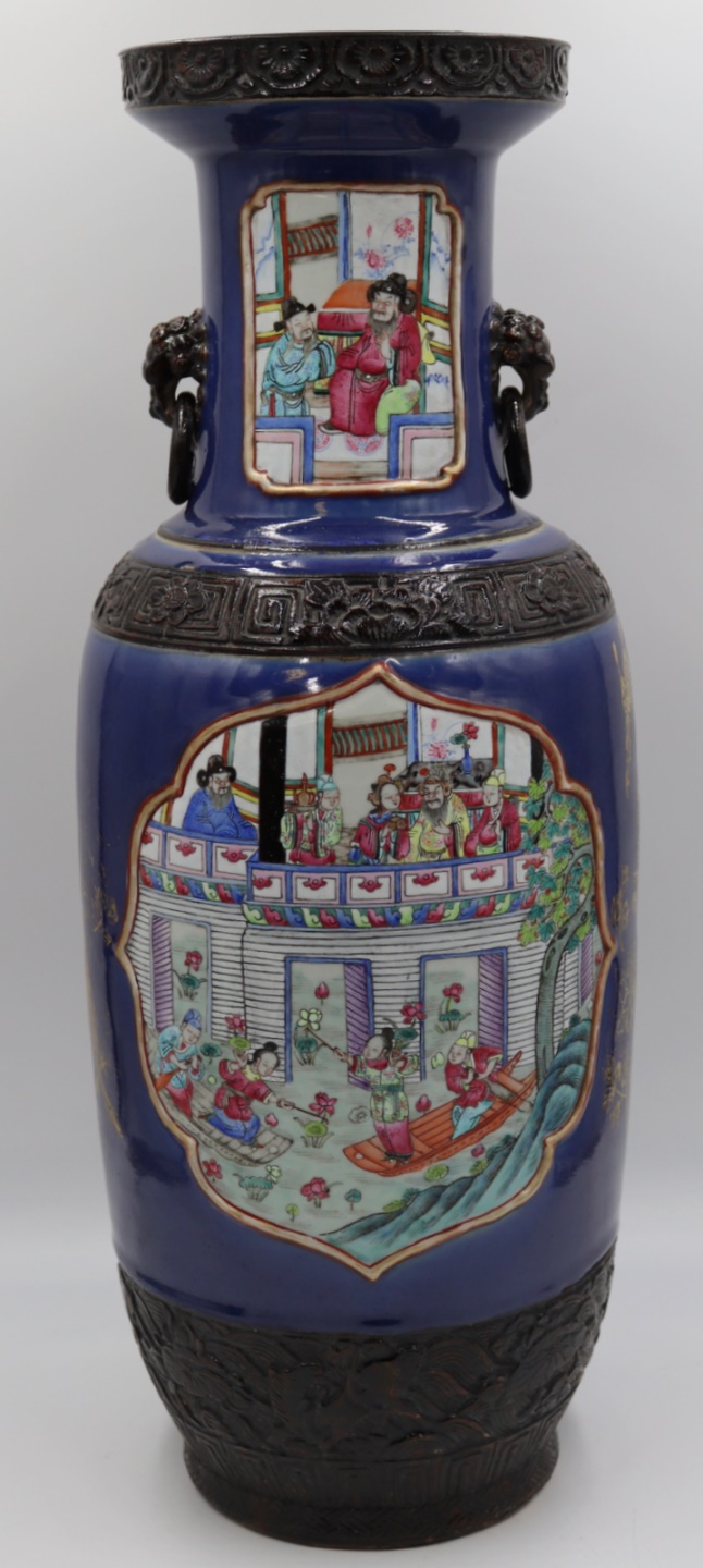 SIGNED CHINESE FAMILLE ROSE AND