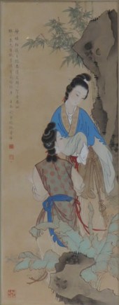 SIGNED CHINESE PAINTING OF ROB