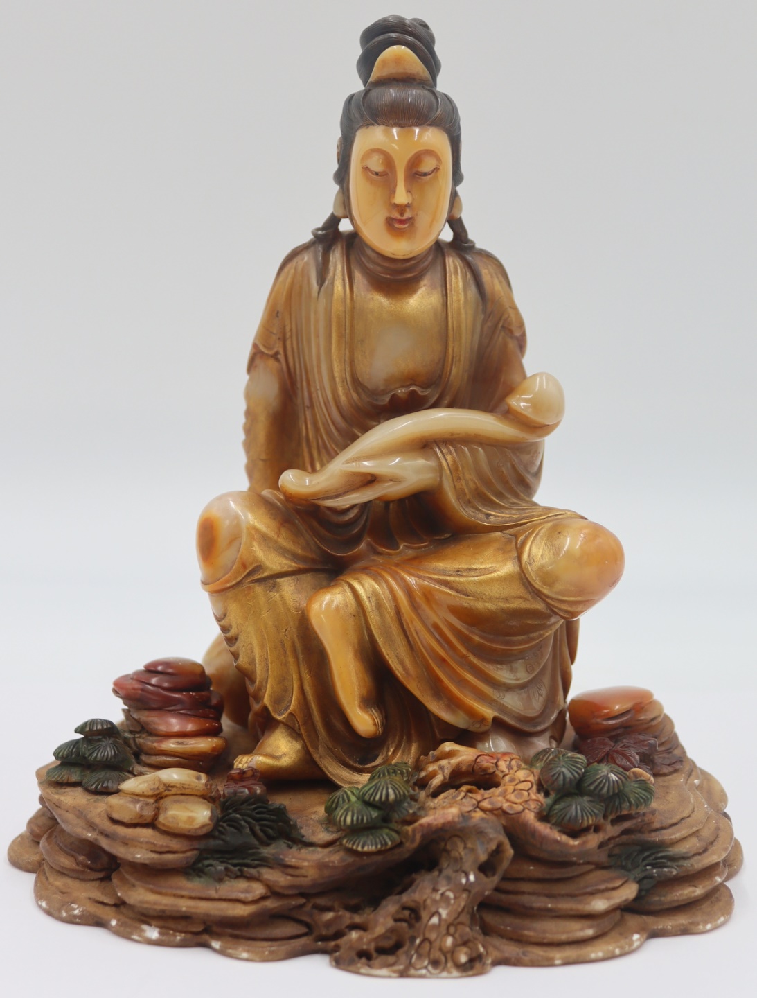 SIGNED CHINESE SHOUSHAN CARVING