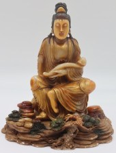 SIGNED CHINESE SHOUSHAN CARVIN